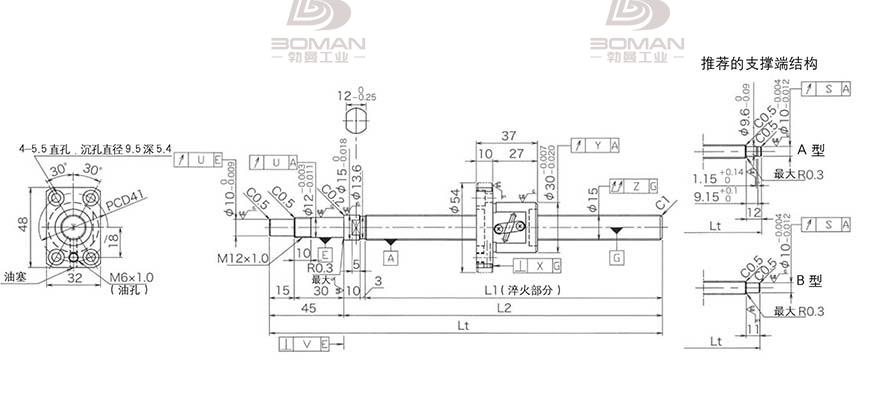 KURODA GP1502DS-BAPR-0300B-C3F 黑田滚珠丝杠的优势